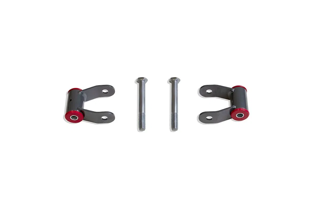 710515 – MAXTRAC Leaf Spring Shackle, 1-1/2 Inch Lift Greaseable Urethane Bushings Set Of 2